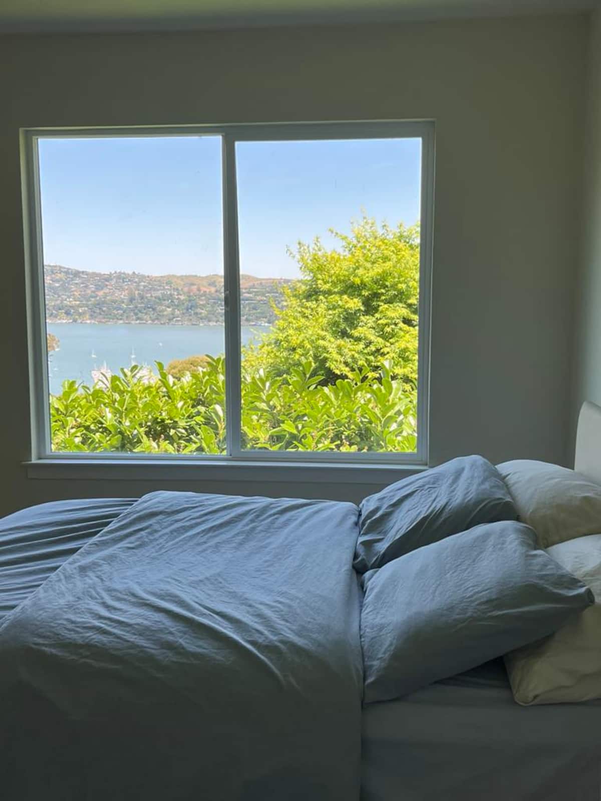 Bedroom 2 with queen bed and views