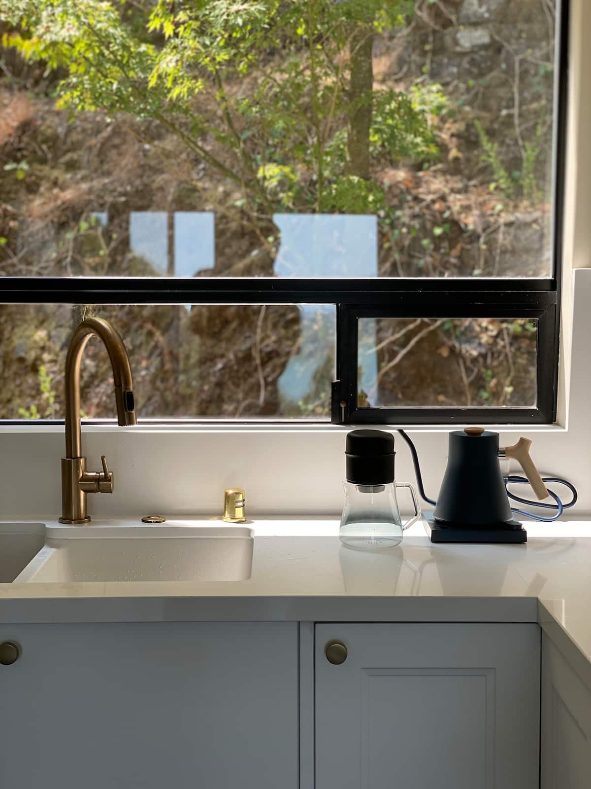 Fully equipped kitchen with stainless steel appliances