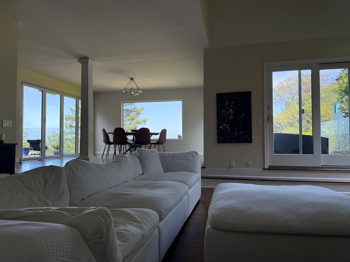 Cozy reading nook with Bay views